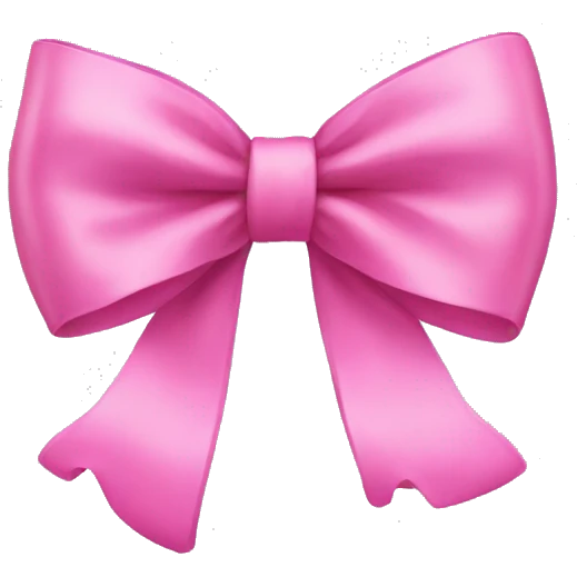 Pink bow emoji