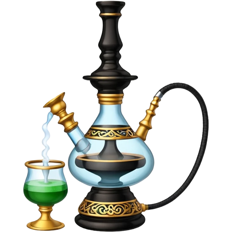 Shisha black  emoji