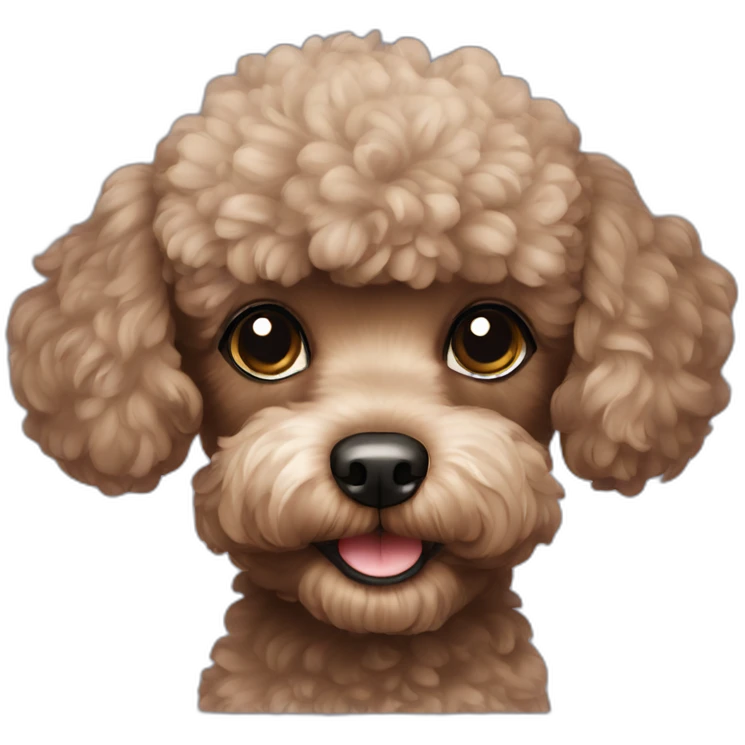 Black toy poodle  emoji