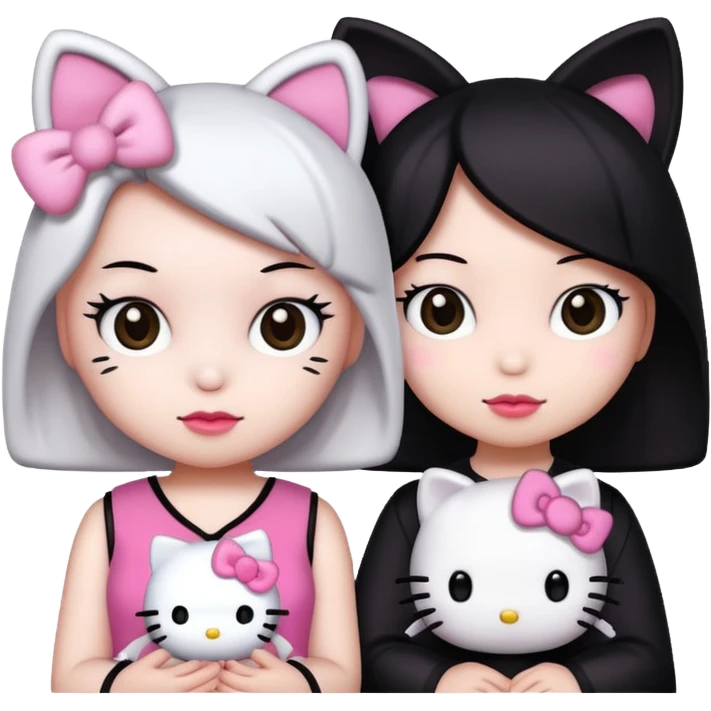 Hello kitty and kuromi emoji