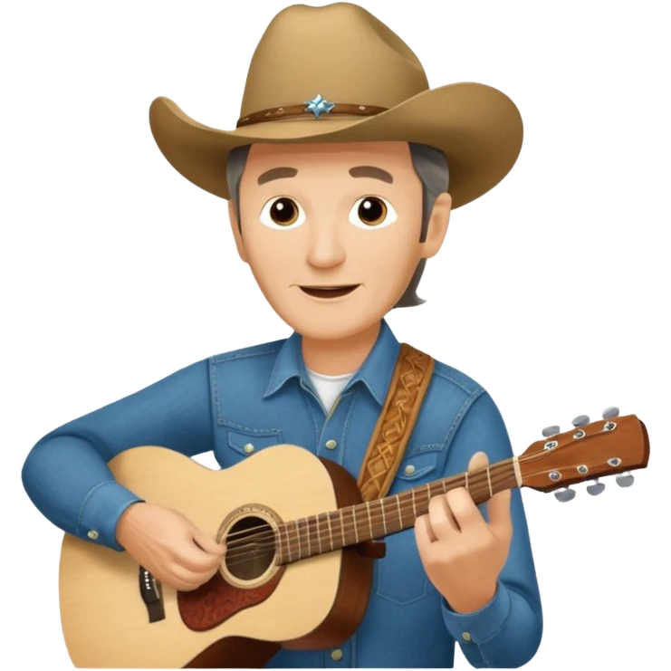 An Alaskan young man named Adrian Rogers in Kasilof Alaska.  Singing and playing classic country songs emoji