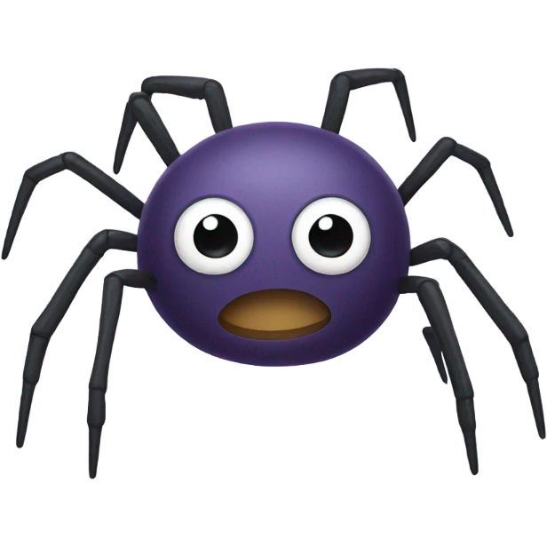 Spider wearing a wig emoji