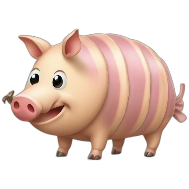 Camouflage pig armadillo cow centipede insect emoji
