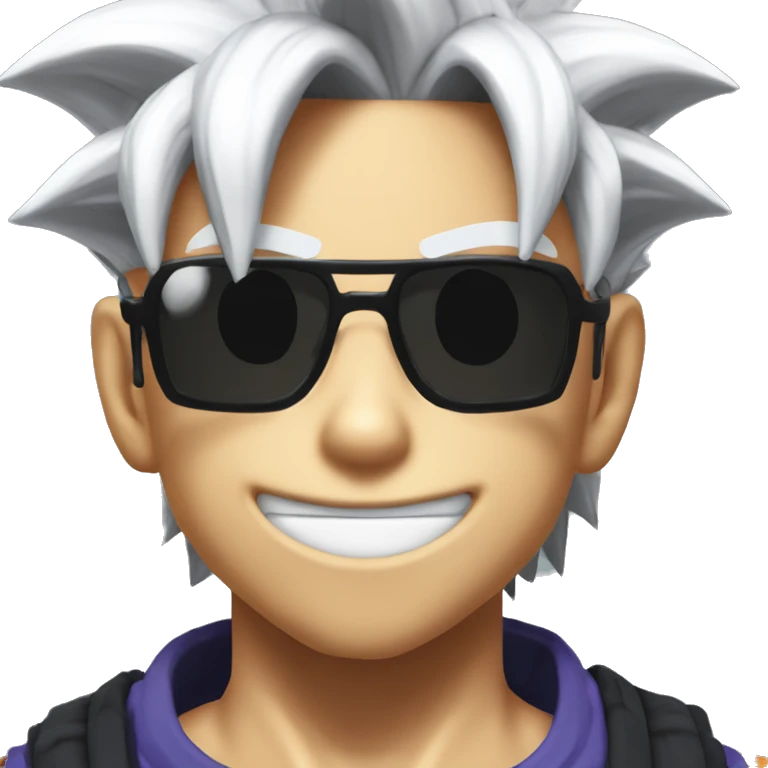 Goku black with sunglasses emoji