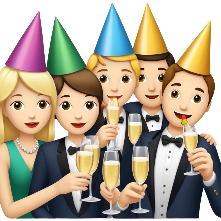 creating party with friends emoji