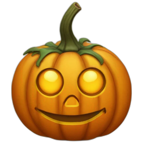Functioning pumpkin emoji