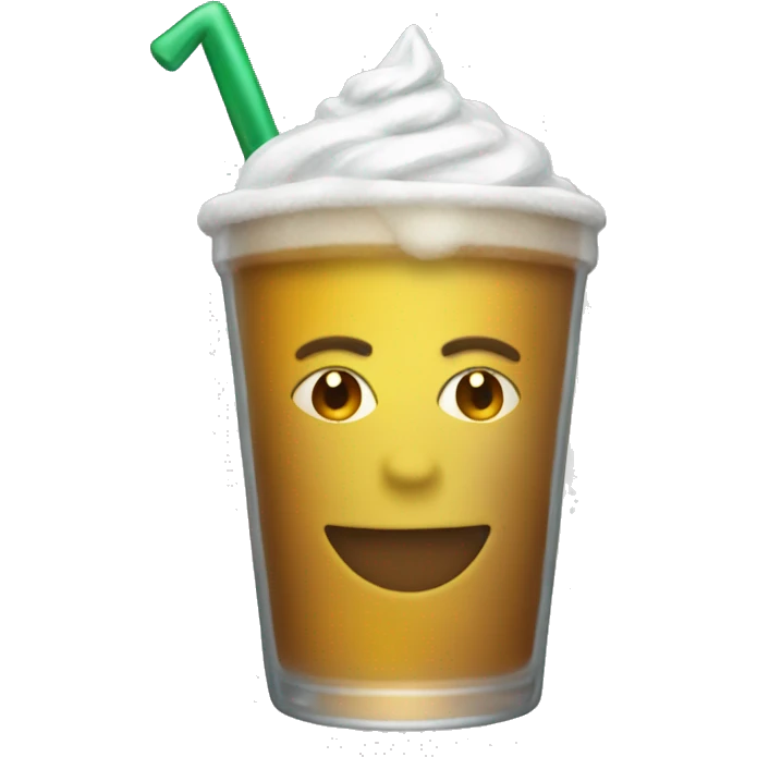 New Year's glass, starbux emoji