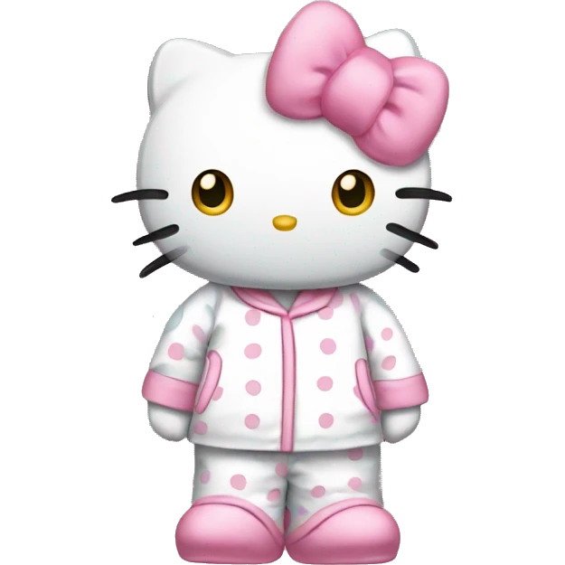 Hello Kitty en pyjama hello kitty  emoji