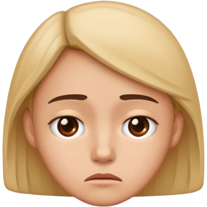 A face saying “ really” like disappointed  emoji