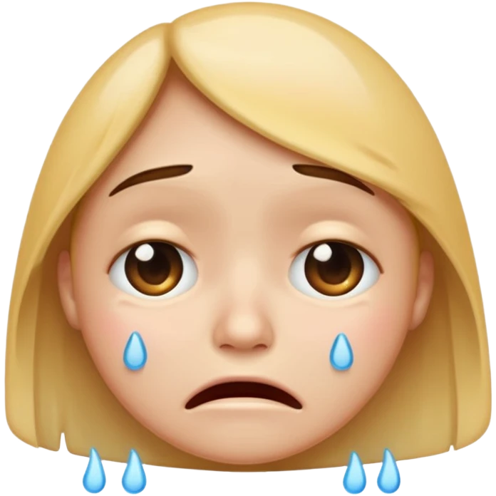 crying face emoji, expressive and clear emoji