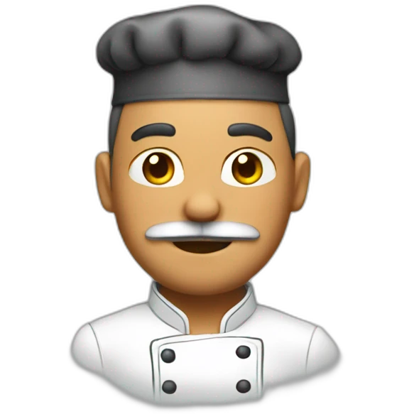 CHEF USING WHISKER emoji