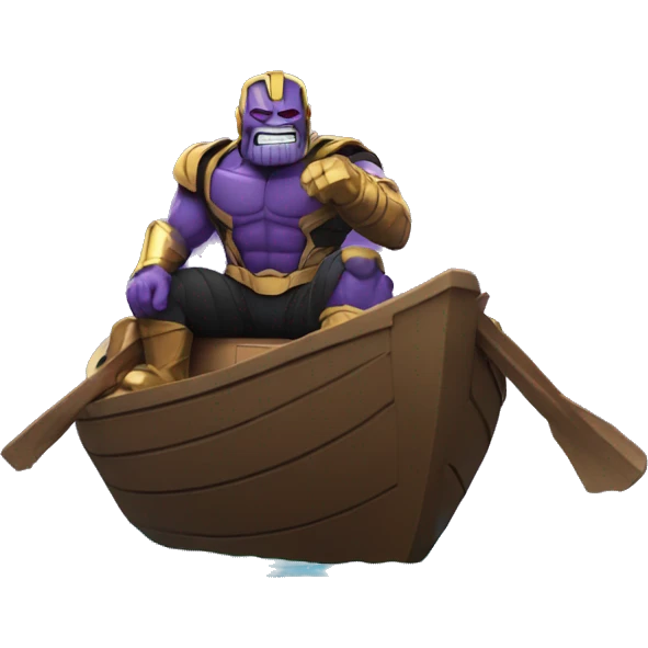 Thanos in boat emoji