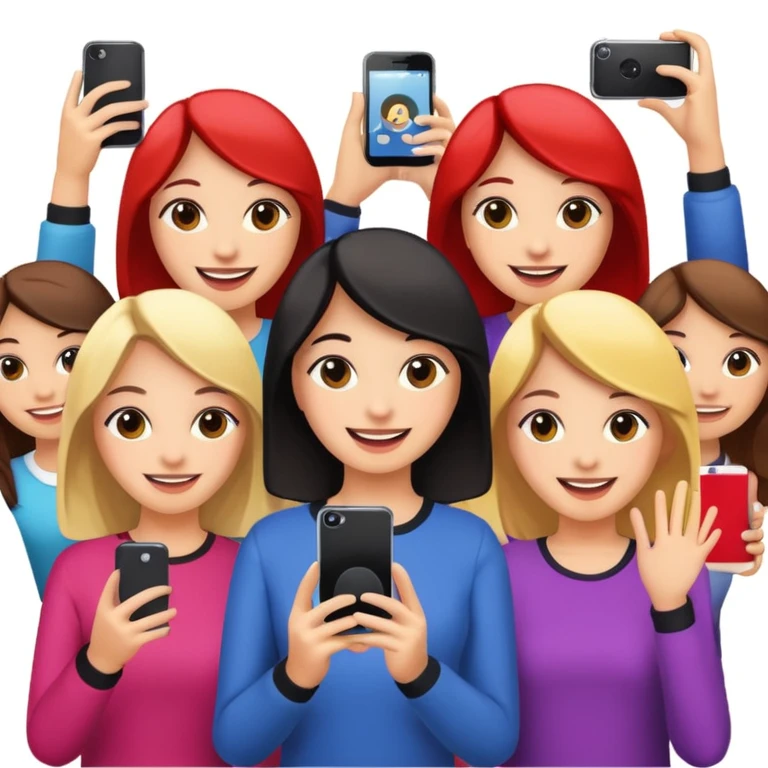 girls taking photo in club background emoji