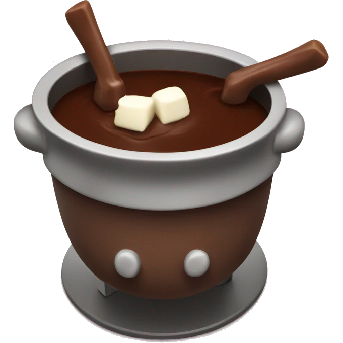 Chocolate fondue pot emoji