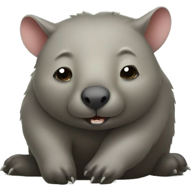 wombat on its side  emoji