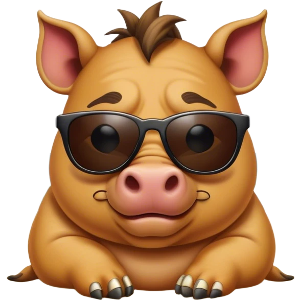 pumba on the beach emoji
