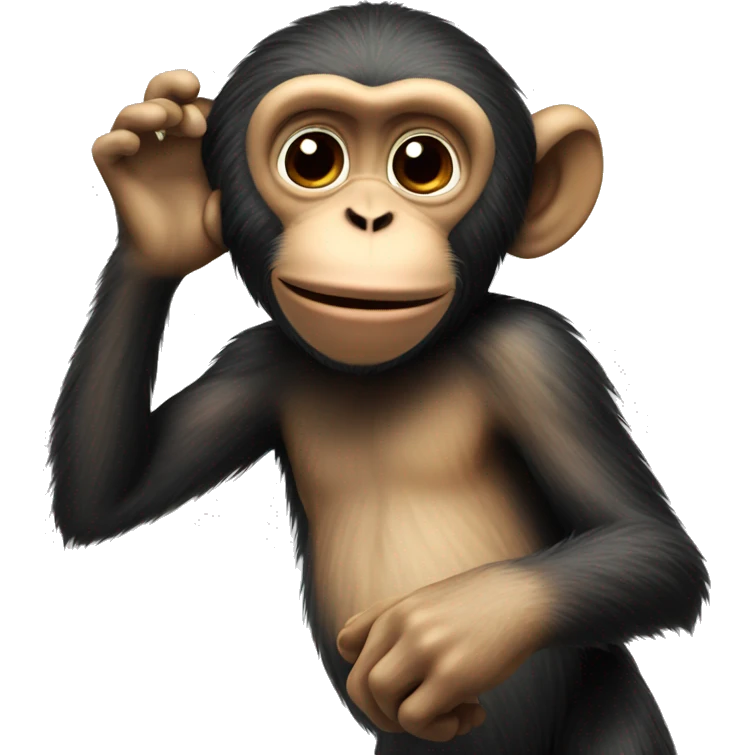 Monkey blowing a kiss emoji