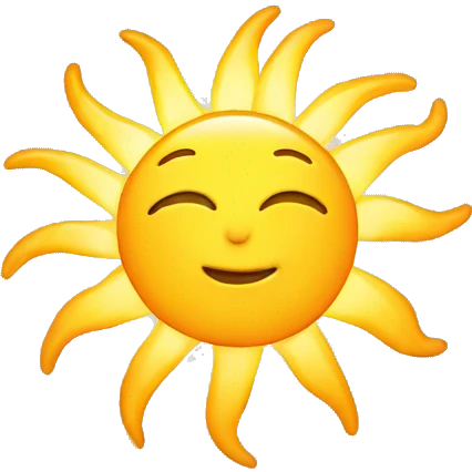 A pretty sun  emoji