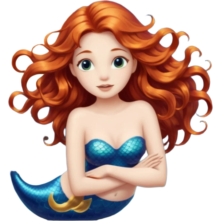 پری دریایی و ماه emoji