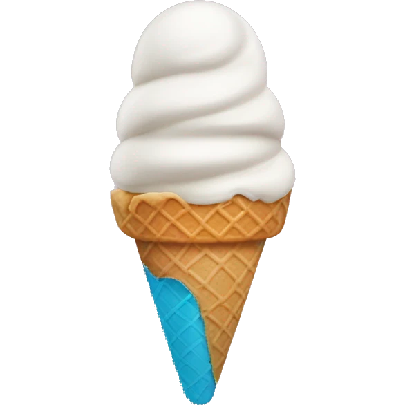 double scoop ice cream cone emoji