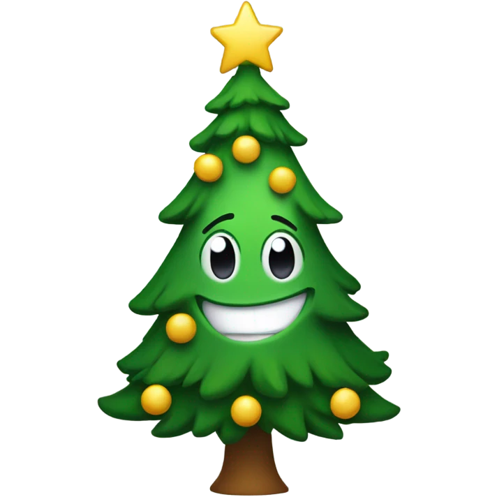 Christmas tree winking  emoji