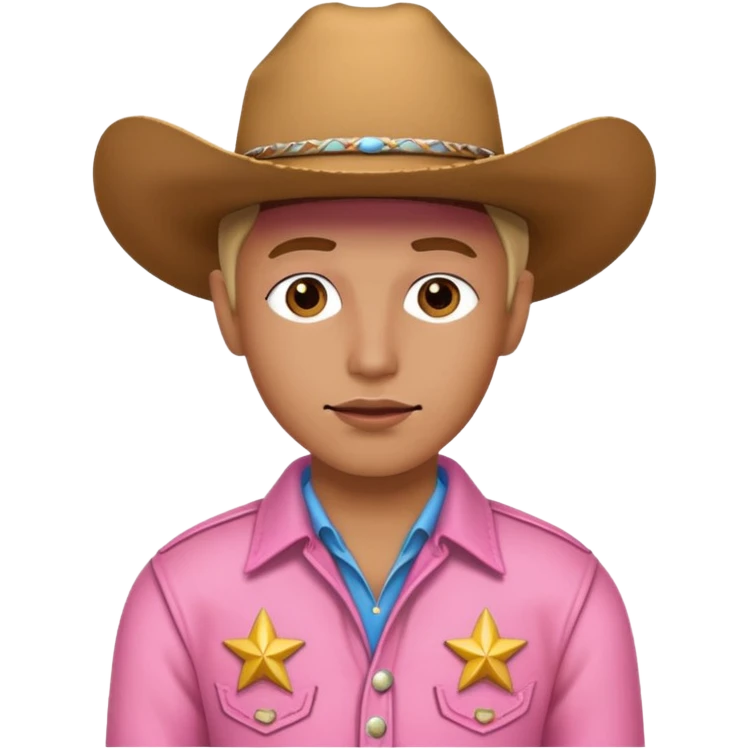 pink cowboy emoji