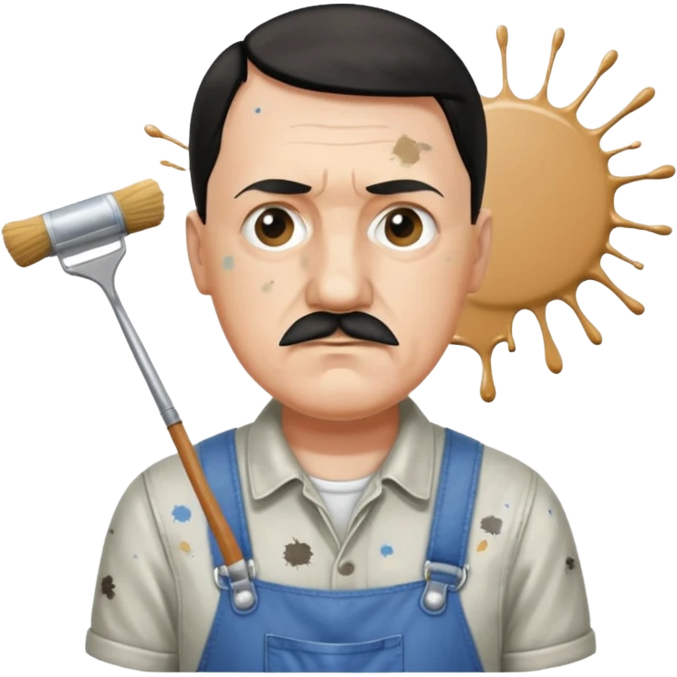  hitler painting a room emoji