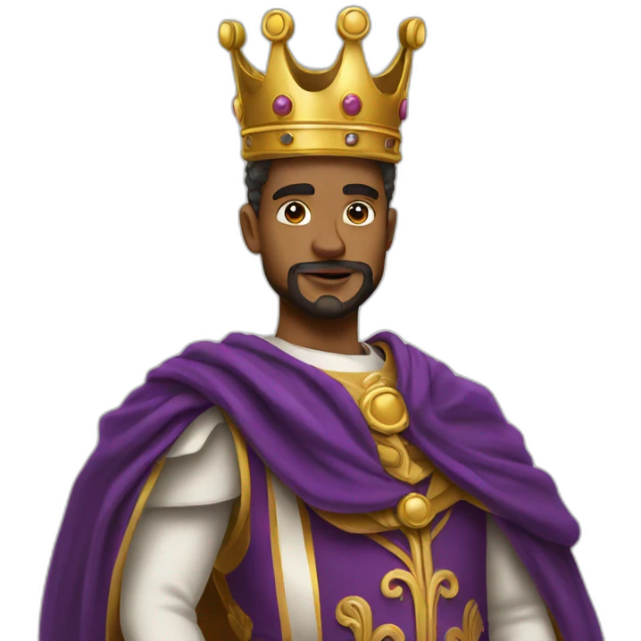 King standing elegant emoji