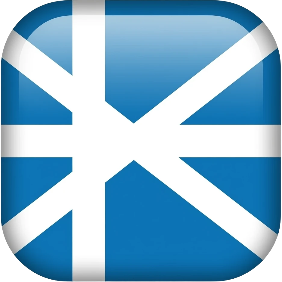 Flag with the blue as the background and white nordic cross, thats the shetland islands emoji