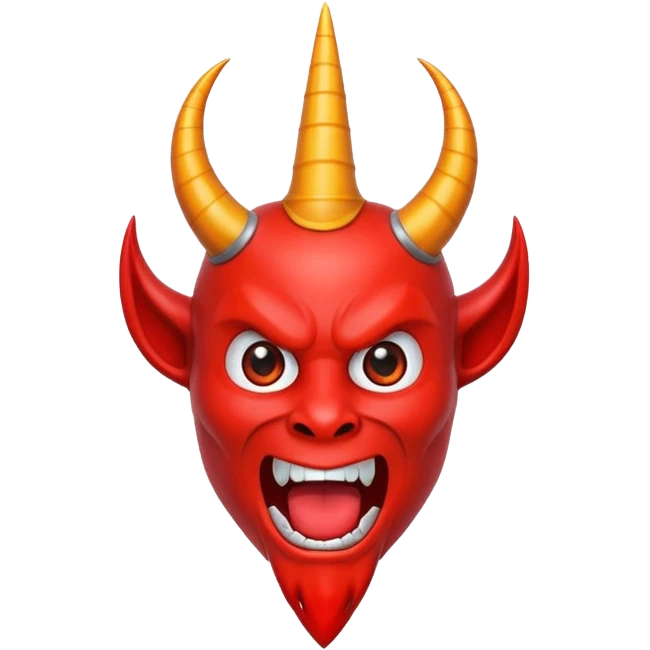 Red devil horn emoji