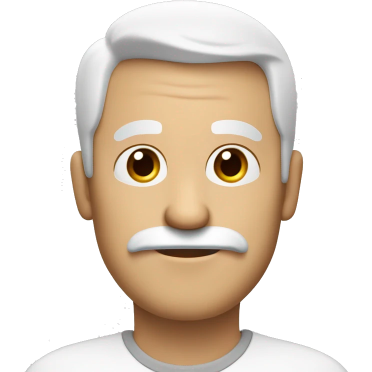 create a 50 year old white character with dark brown eyes with a mustache making an ok sign with his hand emoji
