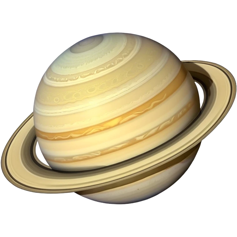 planet Saturn with rings emoji