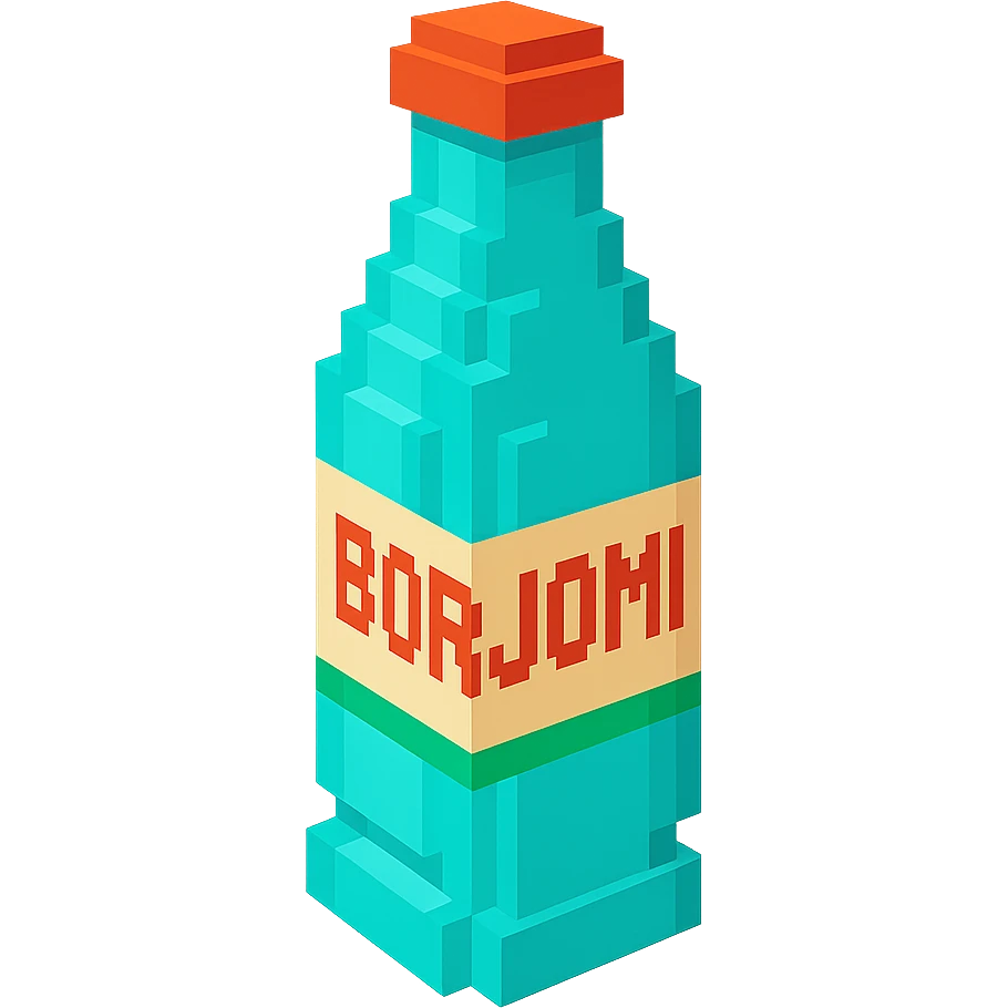 бутылка borjomi, no background emoji