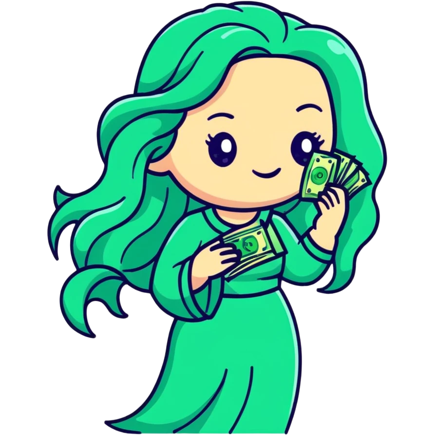 Siren with money emoji