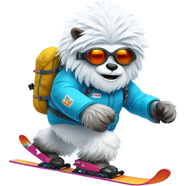 Yeti Skiing emoji
