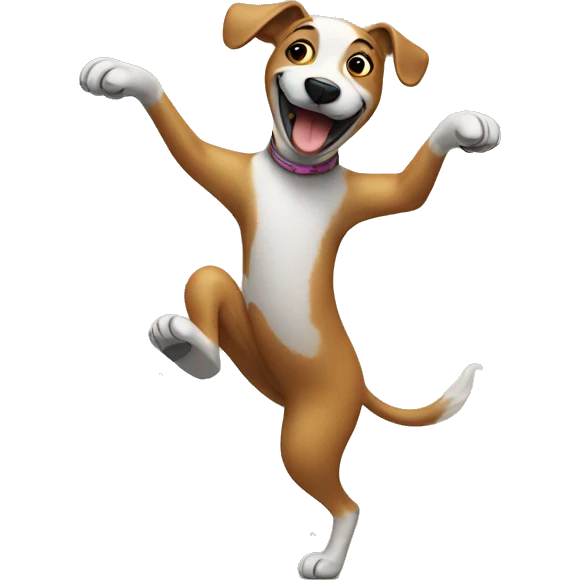 dancing dog emoji