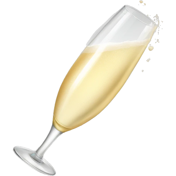 White champagne  emoji