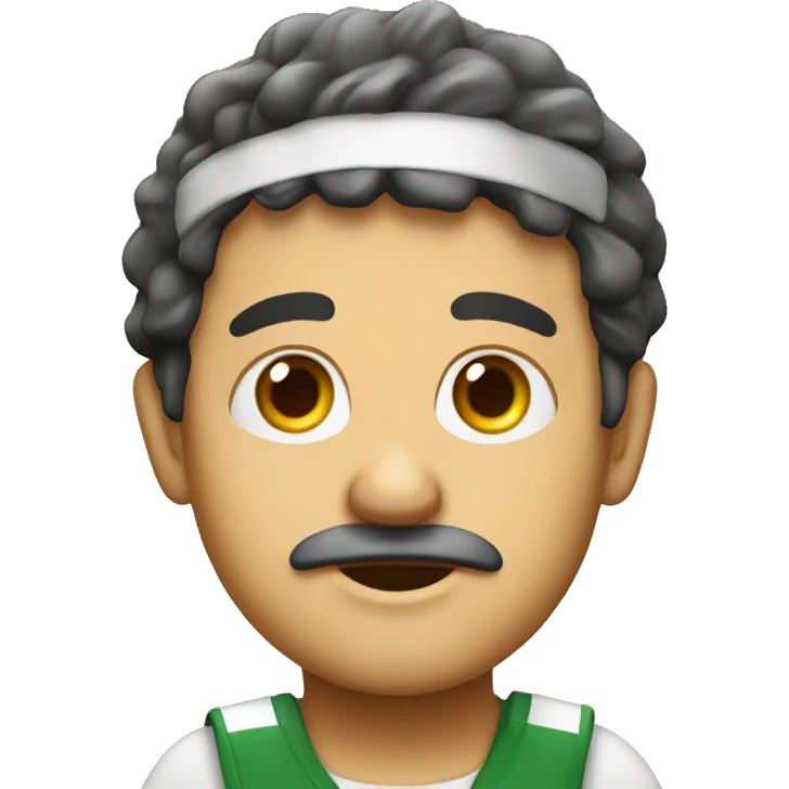 Italian flay with trai emoji