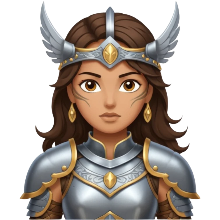 Valkyrie warrior brunette emoji