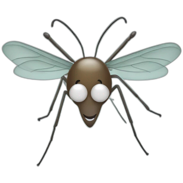 Mosquito smiling with a headband emoji