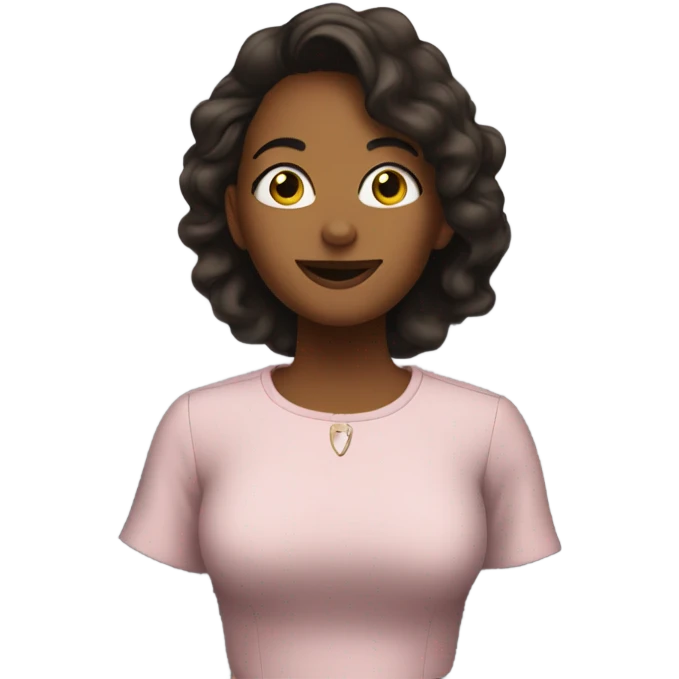 Leigh Ann in an elevator emoji