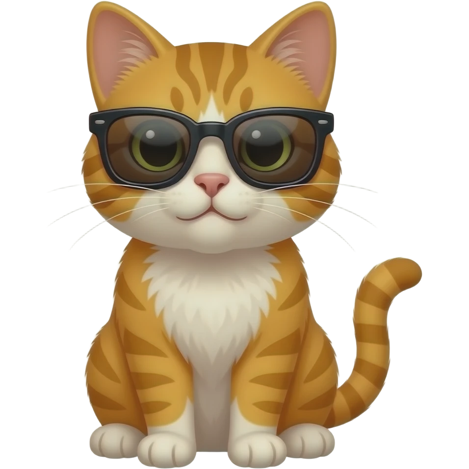 Cat wearing sunglasses emoji