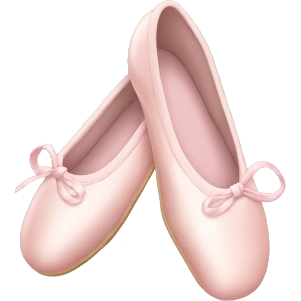 Pale pink ballet shoes emoji