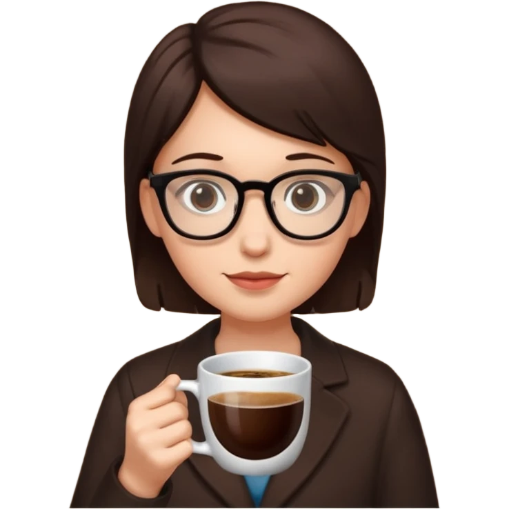 coffe and glasses emoji