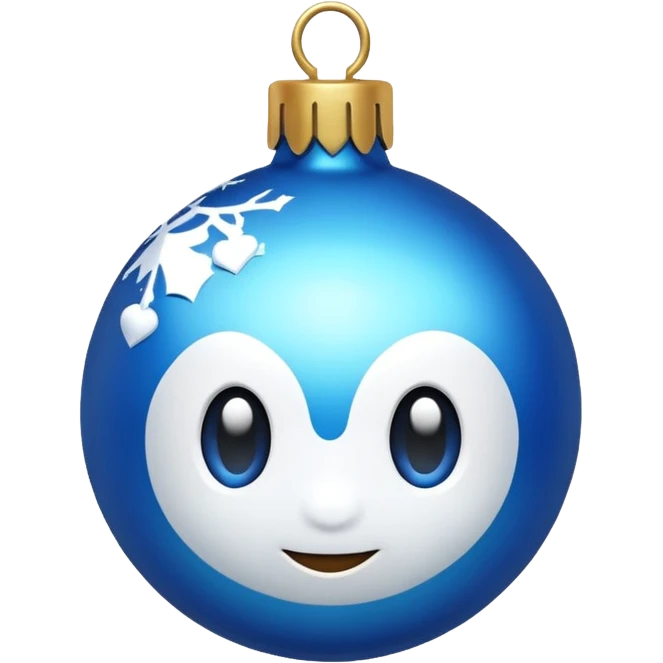 Blue yılbaşı emoji