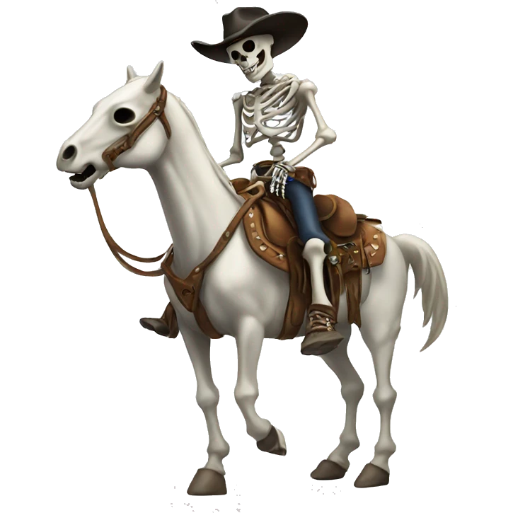 Cowboy skeleton  emoji