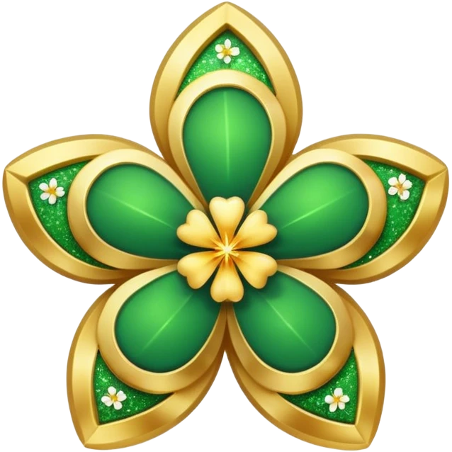 real cosmos star, but with clover, to make star look like lucky star, but main point is star, make it more star like real star emoji, make star with 5 edges emoji