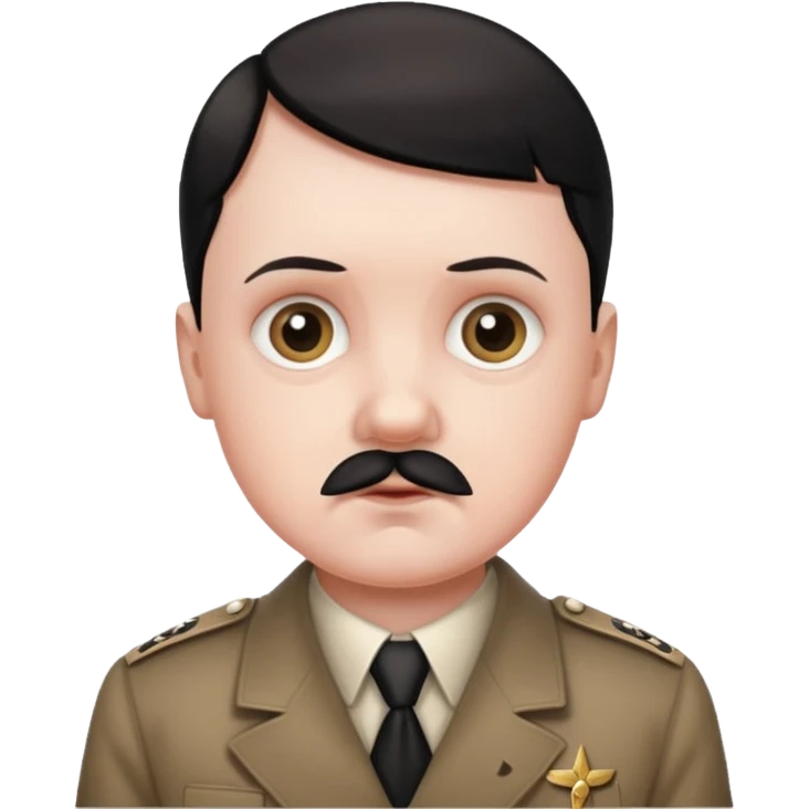 Hitler cute babyface emoji