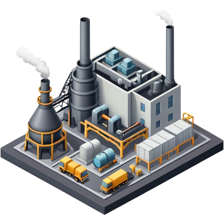 isometric foundry factory emoji
