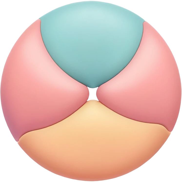 playful and abstract depiction of two round shapes suggestive of boobs, no explicit detail emoji